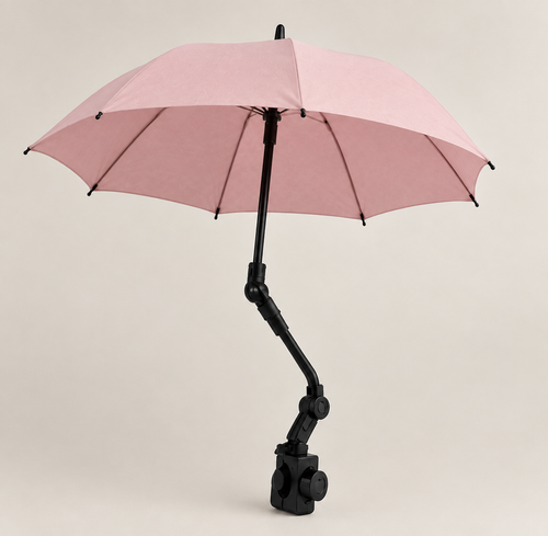 Håndfri paraply – Støvet rosa